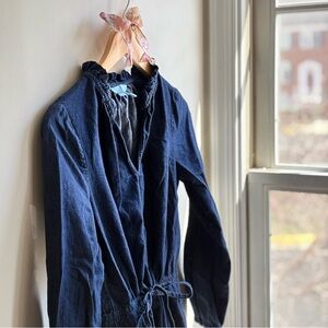 Draper James Dark Blue Denim Dress